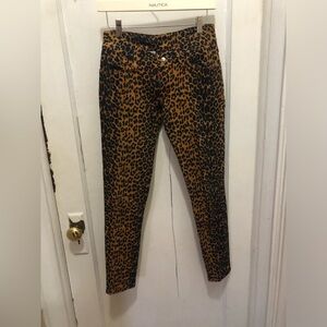 Switchblade stiletto leopard chetah denim pants steadyclothing